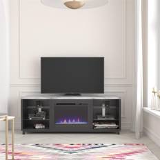 65 inch fireplace tv stand CosmoLiving by Cosmopolitan Westchester Black Fireplace TV Stand