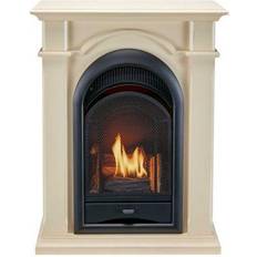 Procom Dual-Fuel Ventless Gas Fireplace System, Corner Combo Mantel, 170061