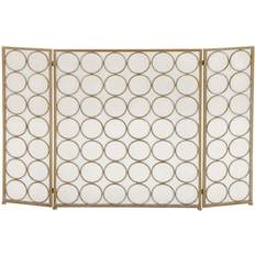 Gold Electric Fireplaces Litton Lane Gold Metal Contemporary Wood Fireplace Screen