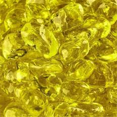 Yellow Fireplaces Fire Pit Essentials 10 lbs. of Sunflower Yellow 3/8 in. Fire Glass Dots
