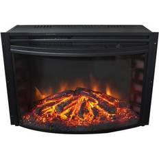 Cambridge Fireplaces Cambridge 25 in. Freestanding Curved Fireplace, CAM25CINS-1BLK