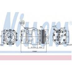 Volkswagen Nissens Compressor, air conditioning 89061