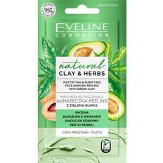 Eveline Cosmetics Natural Clay &amp; Herbs Mattifying &amp; Purifying Face Bio Mask-Peeling With Clay