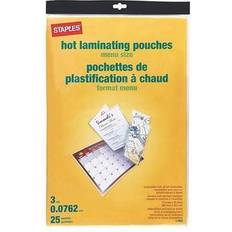 Staples Lamination Films Staples Thermal Pouches, Menu, 25/Pack 17469