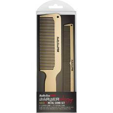 Babyliss Pro Barberology GoldFX Metal Comb Set 2-Pack
