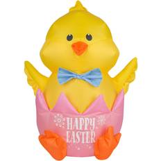 National Tree Company Interior Details National Tree Company 20" AirblownÂ® Inflatable Happy Easter Chick Figurine