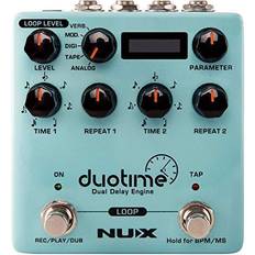 Nux Effects Devices Nux Duotime Dual Delay Engine Effects Pedal Blue
