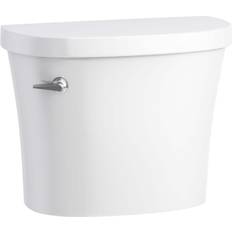 White Toilets Kohler Kingston 1.28 GPF Single Flush Toilet Tank Only in White
