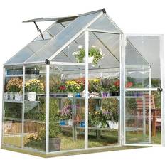 Freestanding Greenhouses Palram Canopia Outdoor Hybrid 6' Greenhouse Silver