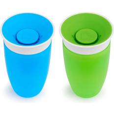 Munchkin Baby care Munchkin Miracle360Âº 2-Pack 10 Oz. Sippy Cups In Green/blue Green 2 Pack