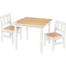 Melissa & Doug Kids Furniture Wooden Table and 4 Chairs - Pastel (White  Table, Pastel Pink, Yellow, Green, Blue Chairs) 