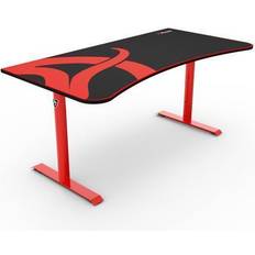 Gaming Desks on sale Arozzi Arena 63 in. Rectangular Red Computer/Gaming Desk with Legs, Full Surface Desk Mat, Cable Management, Cutouts