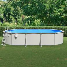 Bassengstiger vidaXL Swimming Pool with Safety Ladder 610x360x120 cm n/a