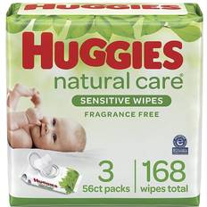 Huggies Baby Skin Huggies Natural Care Sensitive Unscented Baby Wipes 168pcs