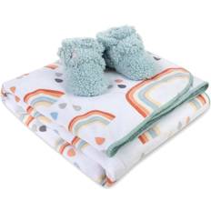 Accessories Fisher Price Baby Boys Blanket and Booties, 2 Piece Set Cloud Dreams