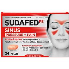 Sudafed Medicines Sudafed PE Sinus Pressure Pain Max Strength Non-Drowsy Caplets
