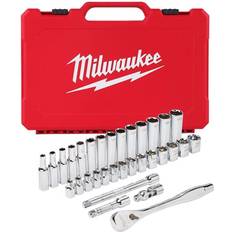Head Socket Wrenches Milwaukee 3/8 in. Drive Set 32pcs Head Socket Wrench