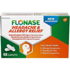Cold medicine without acetaminophen Flonase 48-Count Headache & Allergy Relief Caplets Ct
