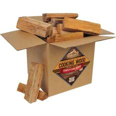 White Fireplace Accessories Smoak Firewood 25-30 Pound Red Oak Kiln Dried Cooking Grade Wood Mini Logs