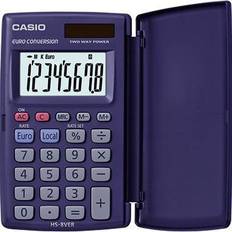 Casio Kalkulatorer Casio HS-8VER Pocket Calculator 8 Digit LCD Display Blue