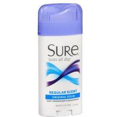 Sure Deodorants Sure Anti-Perspirant & Deodorant Original Solid Regular Scent 2.70
