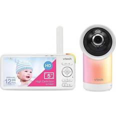 Vtech smart baby monitor Child Safety Vtech Rm5766Hd 1080P Smart Wifi Remote Access 360 Degree Pan & Tilt Video Baby Monitor White White 5in
