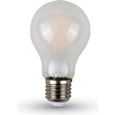 A67 e27 V-TAC E27 8W LED lampa filament, A67 Varmvit