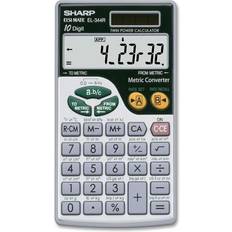 Calculators Sharp EL344RB EL344RB Metric Conversion Wallet Calculator, 10-Digit LCD