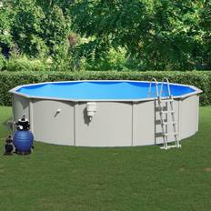 Bassengstiger vidaXL Pool med sandfilterpump 550x120 cm