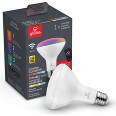 E27 LED Lamps Globe Electric Smart Wi-Fi 65-Watt Equivalent Br30 Color Changing Tunable Led Bulb Multi Multi 1 Pack