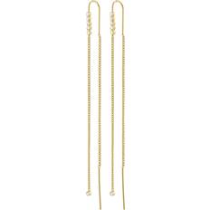 Pilgrim Andrea Chain Earrings - Gold/Transparent