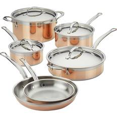 Coppers Cookware Hestan CopperBond with lid 10 Parts