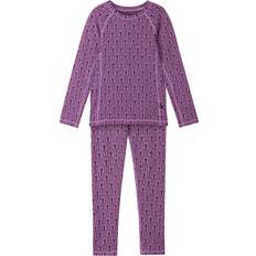 Reima Base Layer Children's Clothing Reima Kid's Wool Base Layer Set Taival - Cold Pink