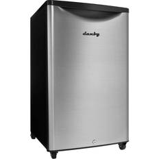 Black retro fridge Fridges Danby Outdoor 4.4 cu. Silver, Black