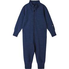 Polyester Jumpsuits Reima Kid's Parvin Wool Suit - Navy (5200037A 6980)