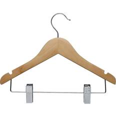 Hooks & Hangers Honey Can Do Kids Wood Hangers with Clips 10pcs