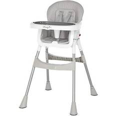 Dream On Me Baby care Dream On Me Table Talk 2-In-1 Portable High Chair In Grey Grey Highchair