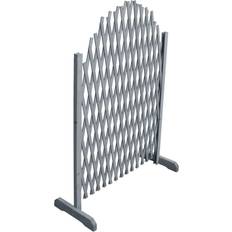 Grå Espalierer vidaXL Trellis Fence Solid Firwood 1.8x1