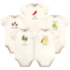 Touched By Nature 5-Pack Taco Organic Cotton Short Sleeve Bodysuits