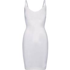 Slim Kjoler Pieces Long Single Undershirt Dress - White