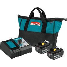 Batteries & Chargers Makita 18V LXT 4.0Ah Lithium-Ion Battery and Rapid Optimum Charger Starter Pack