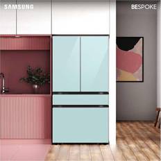 Pink Fridge Freezers Samsung Bespoke 4-Door French Gray, Yellow, Pink, Blue, Black, Green, White