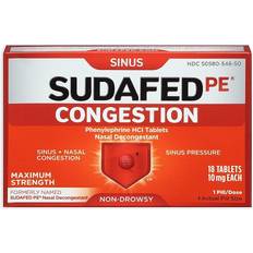Sudafed Medicines Sudafed PE Maximum Strength Sinus Congestion Relief 18ct