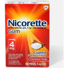 Nicorette Medicines Nicorette Nicotine Polacrilex Gum Cinnamon Surge