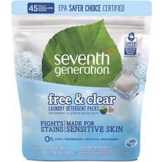 Textile Cleaners Seventh Generation Free & Clear Laundry Detergent 45-pack