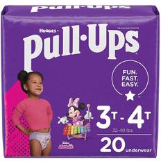 Diapers Huggies Pull-Ups Girl's Potty Training Pants Size 3T-4T, 20pcs