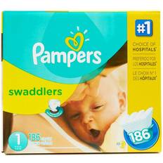 Pampers size 1 Baby Care Pampers Swaddlers 198-Count Size 1 Pack Diapers