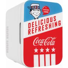 Cooluli Coca-Cola Americana 0.35 cu. ft. Retro Blue, White, Red