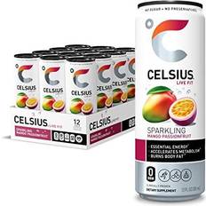 Celsius Essential Energy Drink 12 Fl Oz Sparkling Mango Passionfruit