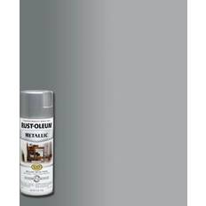 Oil Paint Rust-Oleum 7271830 Stops Metallic Spray Wood Oil Gray, Brown, Silver